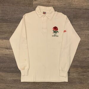 Vintage 1990s MSU Michigan State Spartans Rosebowl Nike Rugby Longsleeve Shirt